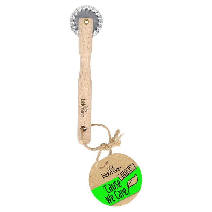 Rbv Birkmann Teigrädchen aus Buchenholz | 15 cm ´Cause we care
