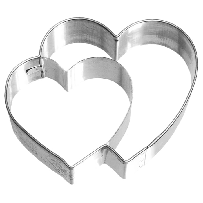 Rbv Birkmann AUSSTECHFORM DOPPELHERZ EDELSTAHL | 6,5 CM