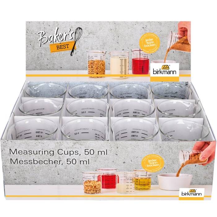 Rbv Birkmann Messbecher Glas 50 ml Baker´s Best Räumungsverkauf