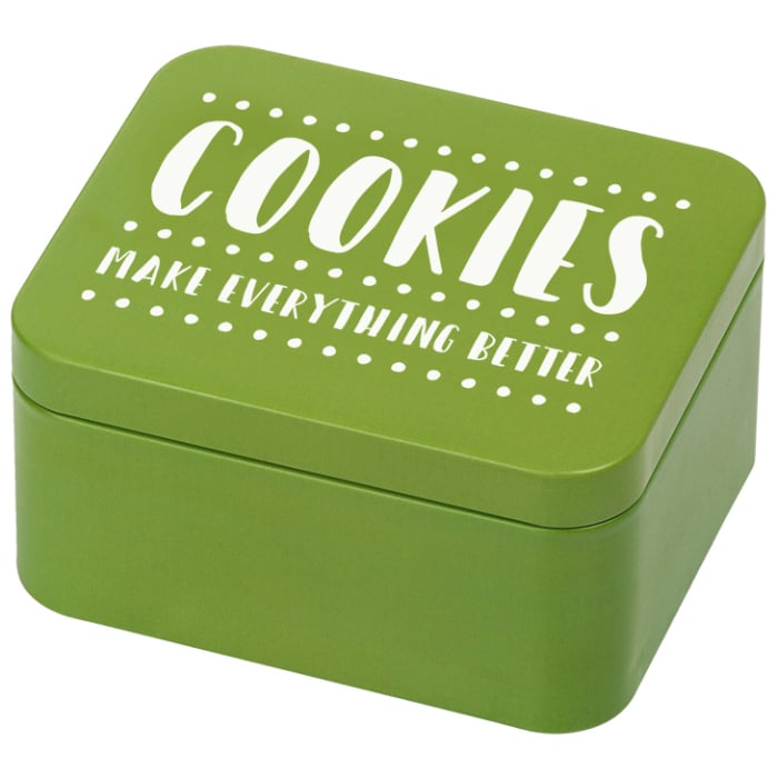 Rbv Birkmann GESCHENKBOX COOKIES MAKE EVERYTHING BETTER GRÜN | 12 x 10 x 6 CM COLOUR KITCHEN