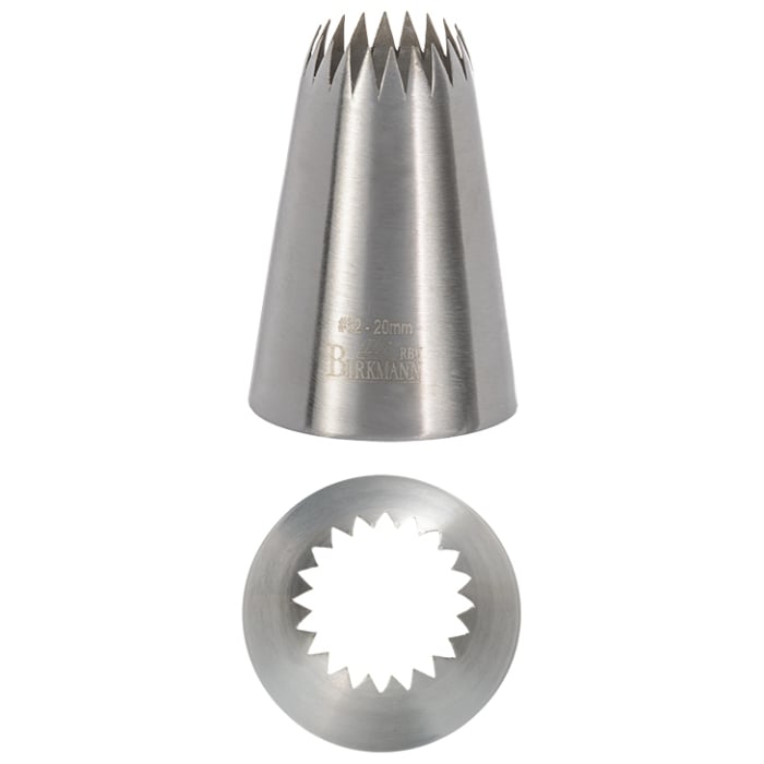 Rbv Birkmann Französische Sterntülle Nr. 62 Edelstahl | Ø 20 mm