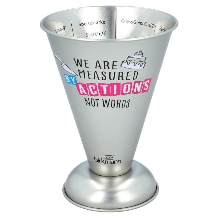 Rbv Birkmann Messbecher We are measured by actions not words ´Cause we care Schlussverkauf