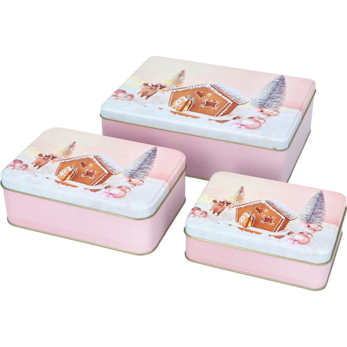 Rbv Birkmann Gebäckdosen-Set | Shiny House | eckig | Größen Cyber Monday
