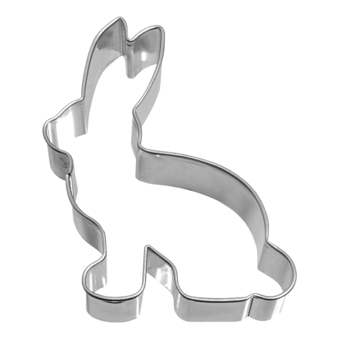 Rbv Birkmann AUSSTECHFORM HASE | SITZEND EDELSTAHL | 7 CM