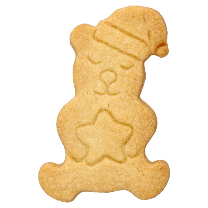 Rbv Birkmann Ausstechform Weihnachtsteddybär mit Stern Edelstahl | mit Innenprägung | 7 cm Kostenloser Versand international