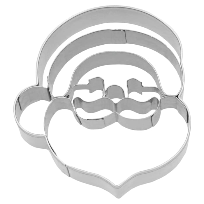 Rbv Birkmann AUSSTECHFORM SANTA CLAUS | KOPF | EDELSTAHL | MIT INNENPRÄGUNG | 6 CM AUSSTECHFORMEN
