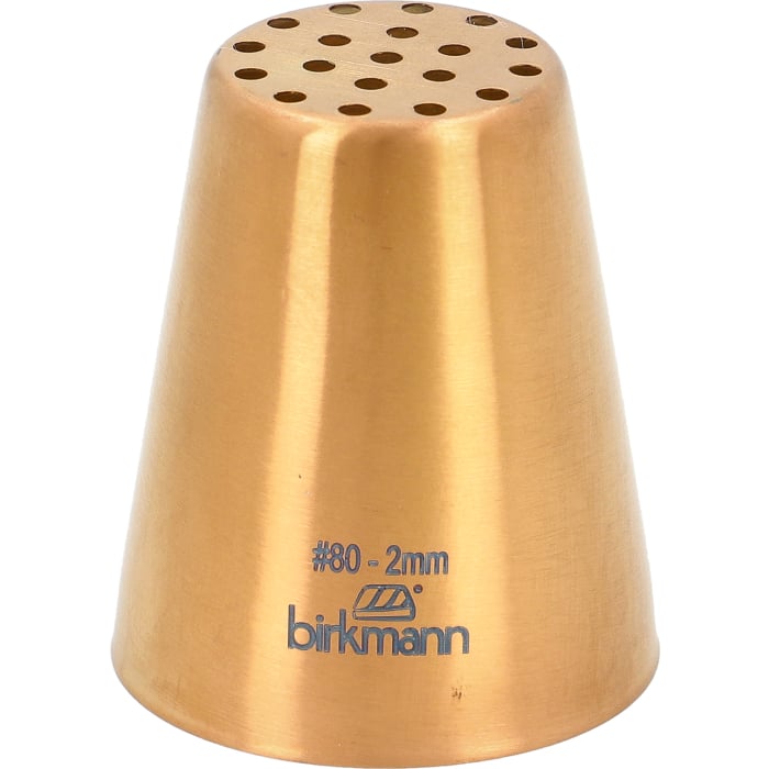 Rbv Birkmann Spaghettitülle Nr. 80 Edelstahl | Ø 2 mm kupferfarben