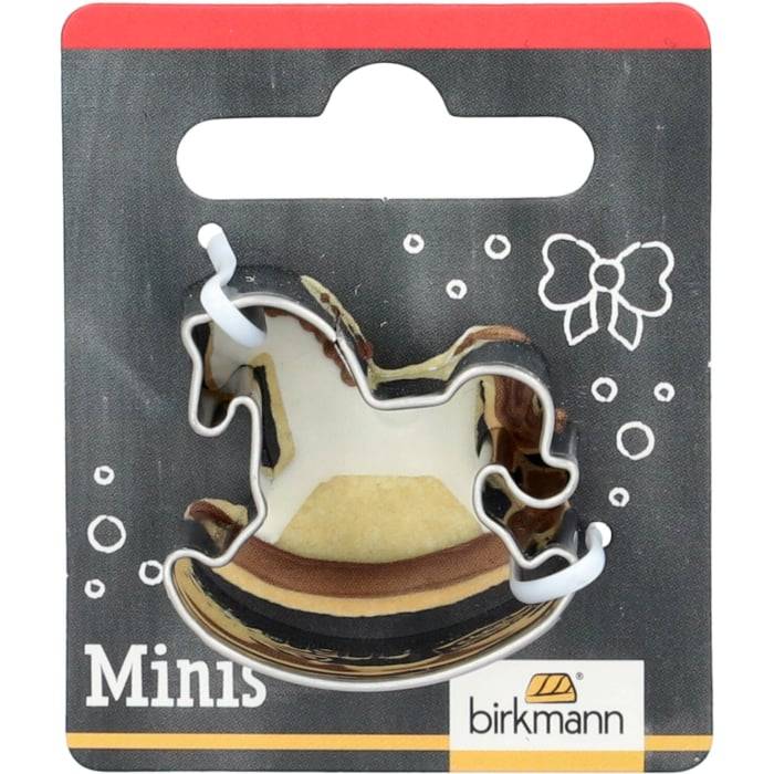 Rbv Birkmann Mini-Ausstechform Schaukelpferd Edelstahl | 3 cm Letzte 2 Tage