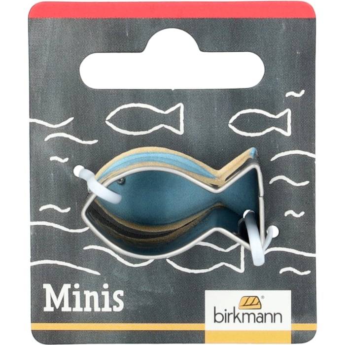 Rbv Birkmann Mini-Ausstechform Fisch Edelstahl | 3 cm
