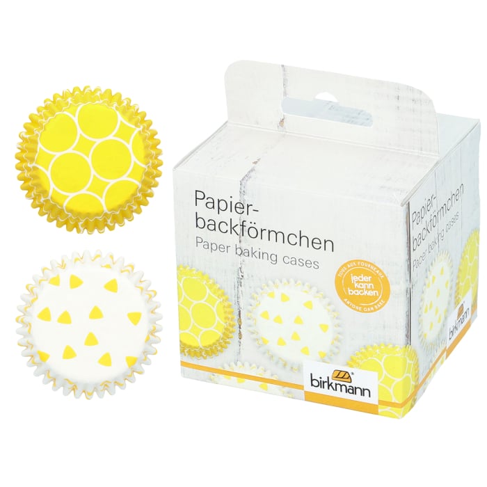 Rbv Birkmann PAPIERBACKFÖRMCHEN GELB | Ø 7 CM | 3 CM HOCH COLOUR KITCHEN