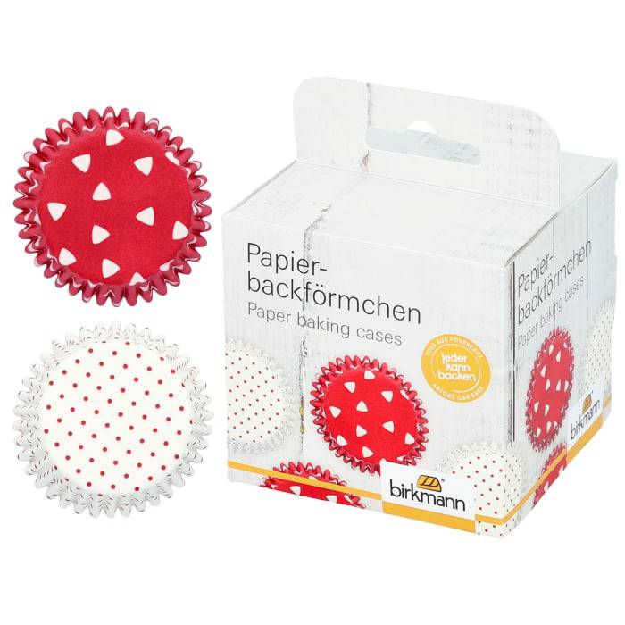 Rbv Birkmann PAPIERBACKFÖRMCHEN | ROT | Ø 7 CM | 3 CM HOCH COLOUR KITCHEN