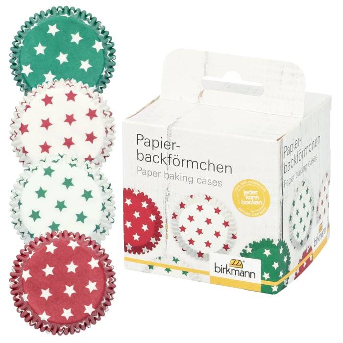 Rbv Birkmann PAPIERBACKFÖRMCHEN STERNE | Ø 7 CM | 3 CM HOCH