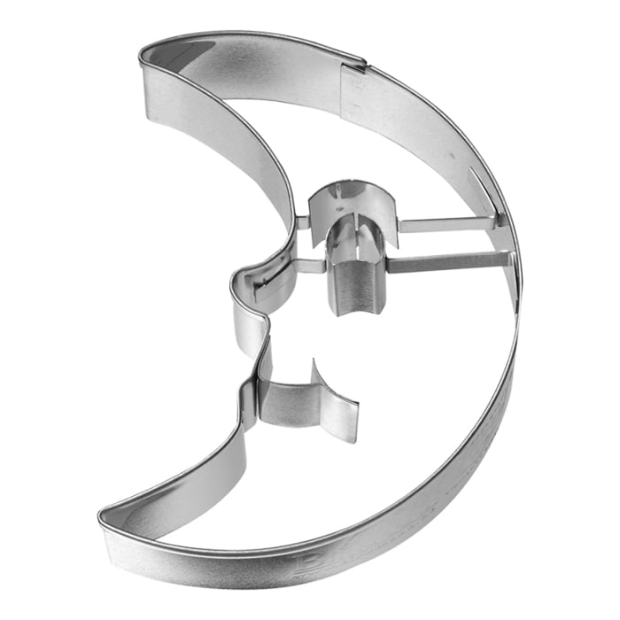Rbv Birkmann PLÄTZCHEN - AUSSTECHFORM MOND EDELSTAHL | MIT INNENPRÄGUNG | 8 CM