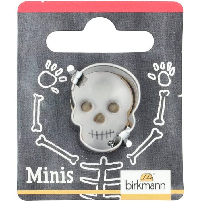 Rbv Birkmann Mini-Ausstechform Totenkopf Edelstahl | 2,5 cm