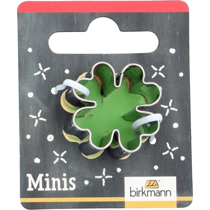 Rbv Birkmann Mini-Ausstechform Kleeblatt Edelstahl | 2,5 cm