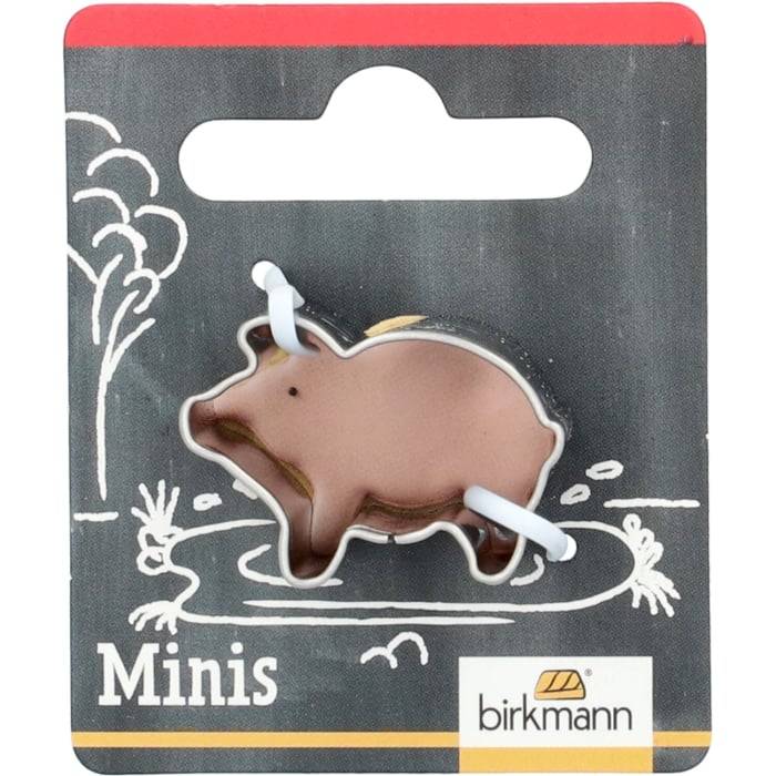 Rbv Birkmann Mini-Ausstechform Schwein Edelstahl | 2,8 cm