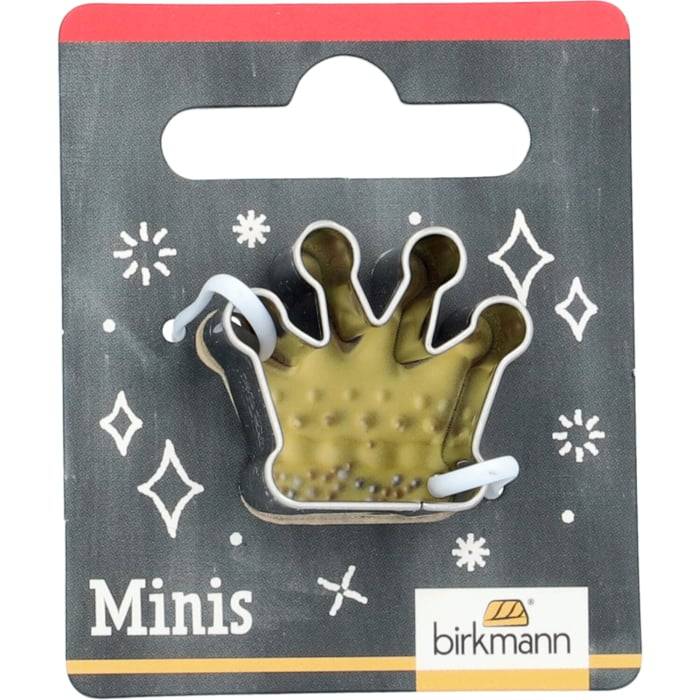 Rbv Birkmann Mini-Ausstechform Krone Edelstahl | 2,6 cm