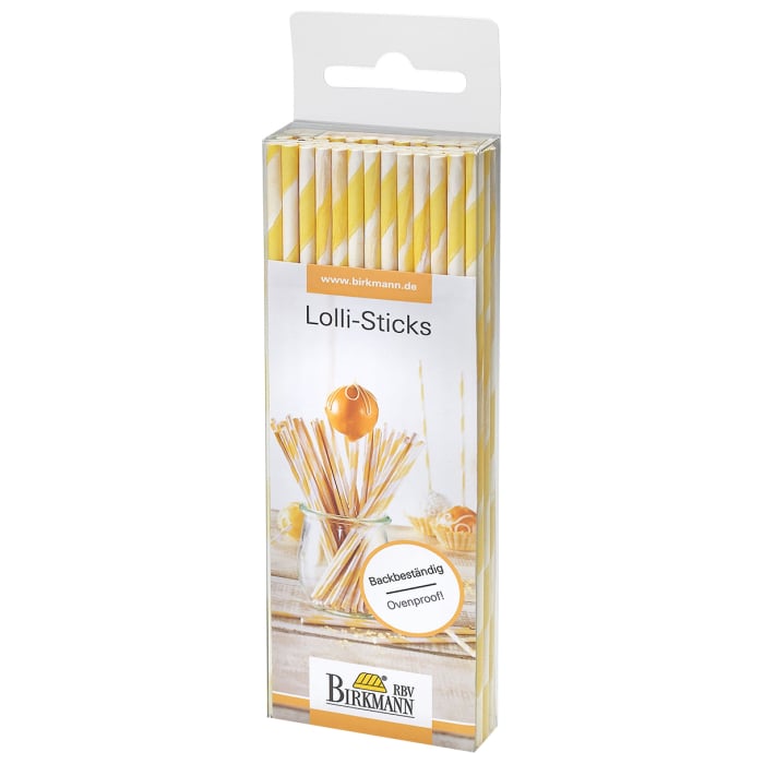 Rbv Birkmann Lolli-Sticks | Gelb-Gestreift Osterangebot