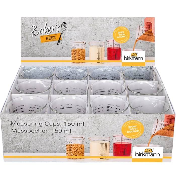 Rbv Birkmann Messbecher Glas 150 ml Baker´s Best
