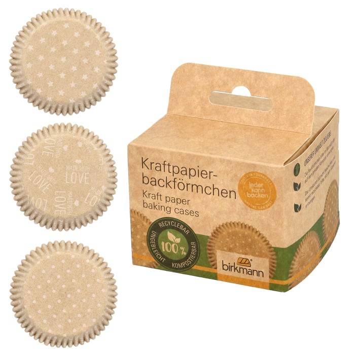 Rbv Birkmann KRAFTPAPIERBACKFÖRMCHEN GANZJAHR Ø 7 CM | 3 CM HOCH