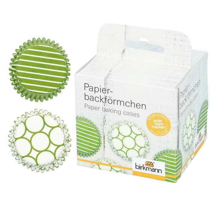 Rbv Birkmann PAPIERBACKFÖRMCHEN | GRÜN | Ø 7 CM | 3 CM HOCH COLOUR KITCHEN