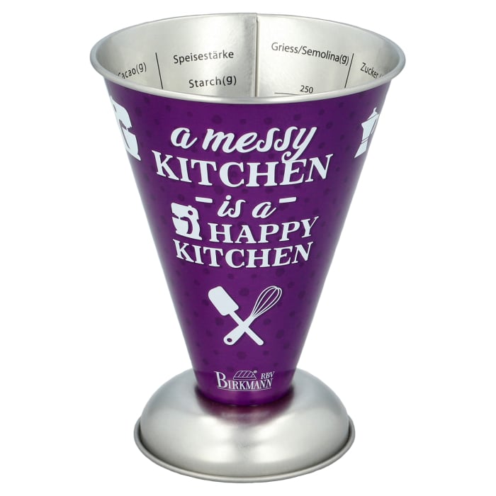 Rbv Birkmann MESSBECHER | LILA A MESSY KITCHEN IS A HAPPY KITCHEN COLOUR KITCHEN