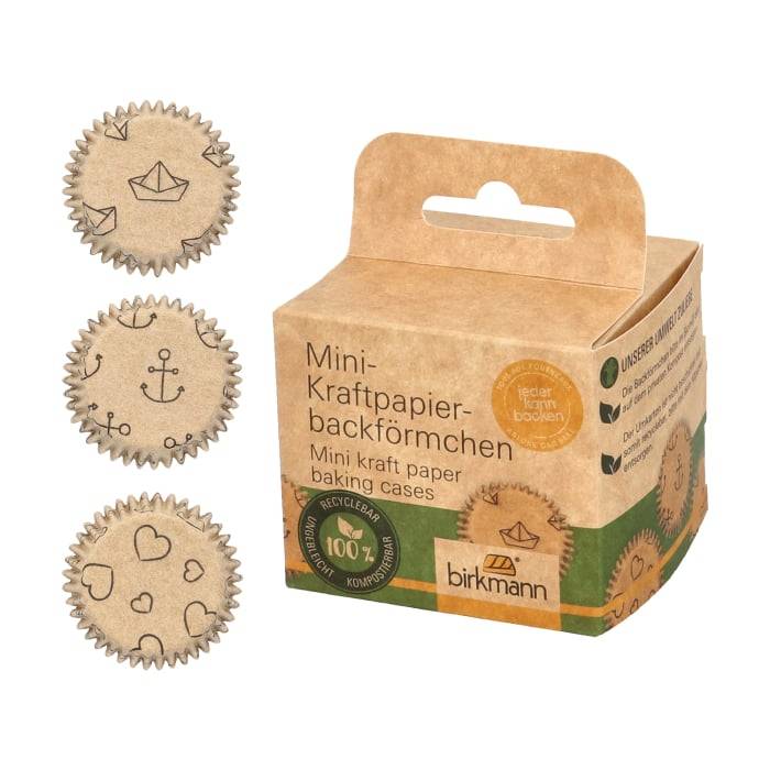 Rbv Birkmann MINI-KRAFTPAPIERBACKFÖRMCHEN AHOI Ø 4,5 CM | 2,5 CM HOCH im Angebot