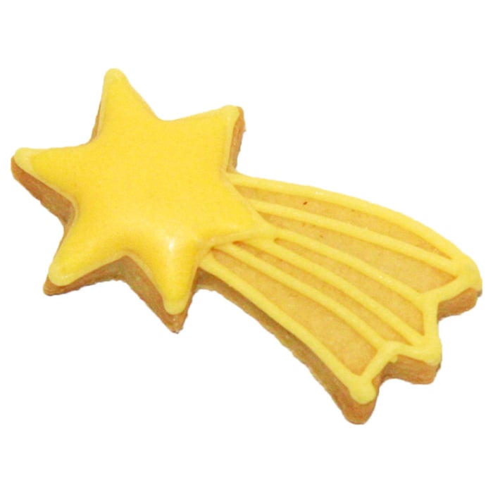 Rbv Birkmann PLÄTZCHEN - AUSSTECHFORM KOMET WEIßBLECH MIT BRILLANTEM GLANZ | HANDGELÖTET | 5,5 CM Fabrik Onlineshop