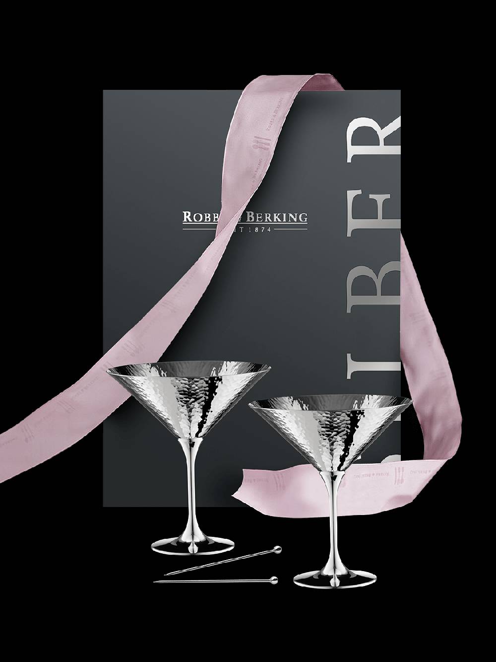 Robbe & Berking Martelé Cocktail-Geschenkset (90g versilbert)