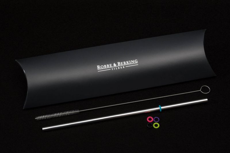 Robbe & Berking Trinkhalm (90g versilbert) Clearance-Verkauf