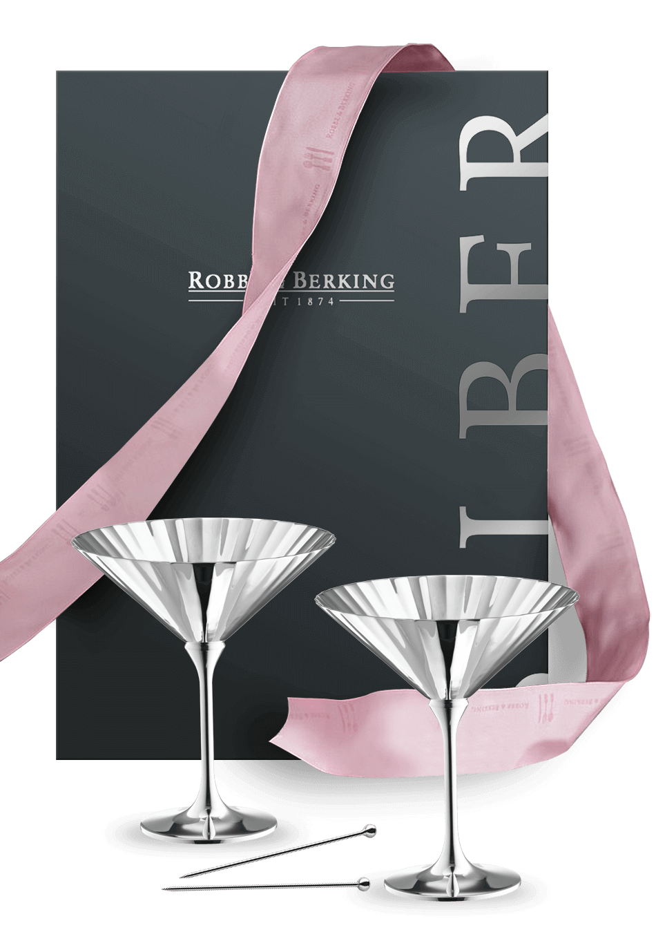 Robbe & Berking Belvedere Cocktail-Geschenkset (90g versilbert)