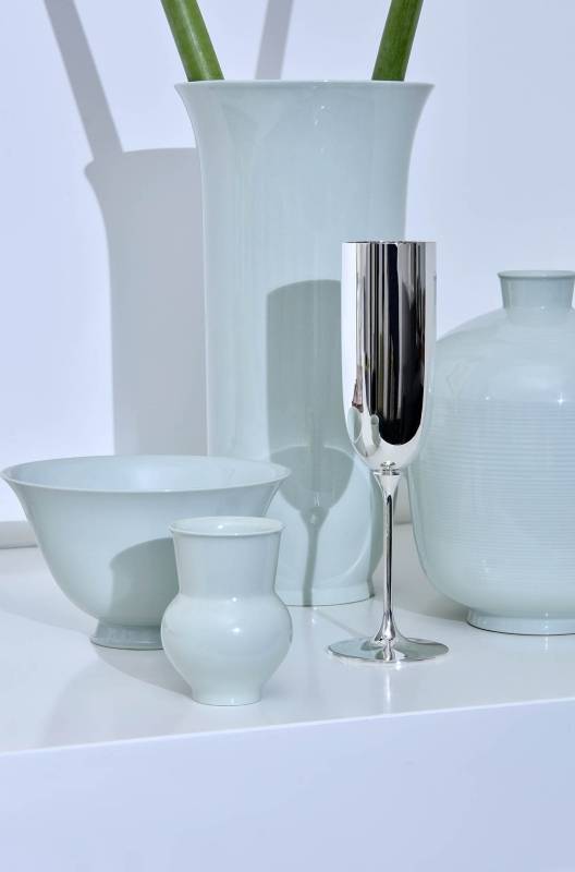 Robbe & Berking Alta Set 2x ALTA Champagnerkelch (925 Sterlingsilber)
