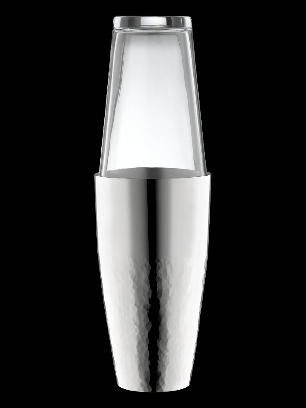 Robbe & Berking Martelé Cocktailshaker mit Glas (90g versilbert)
