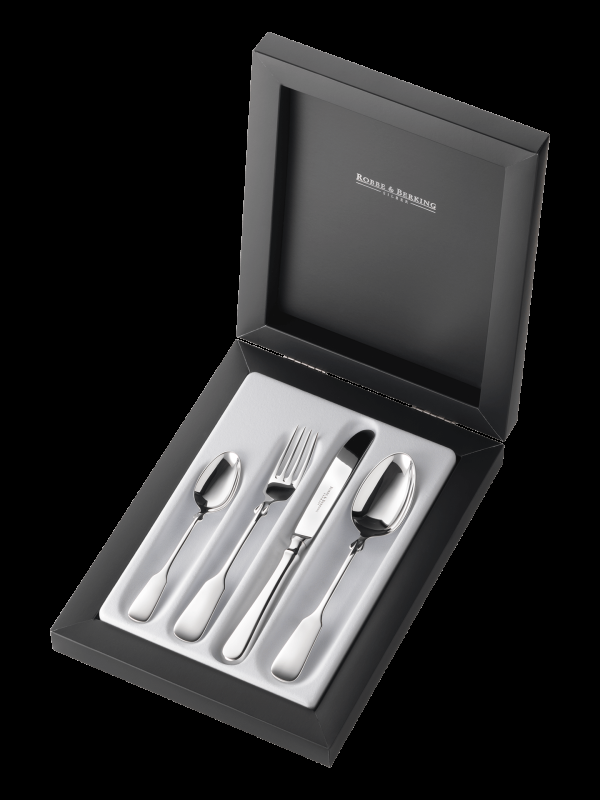 Robbe & Berking Spaten 4 tlg. Kinderbesteck (925 Sterlingsilber) Weihnachtsangebot