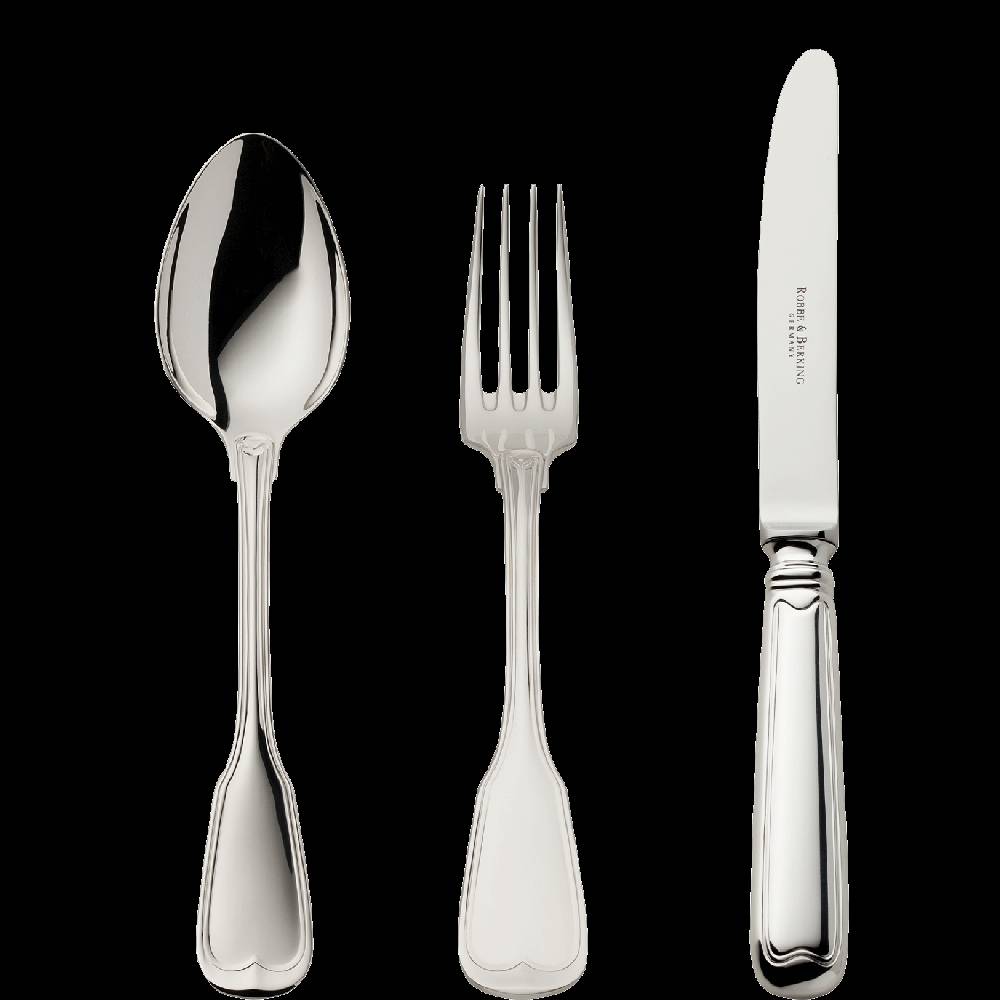 Robbe & Berking Alt-Faden 3 tlg. Kinderbesteck (150g massiv versilbert)