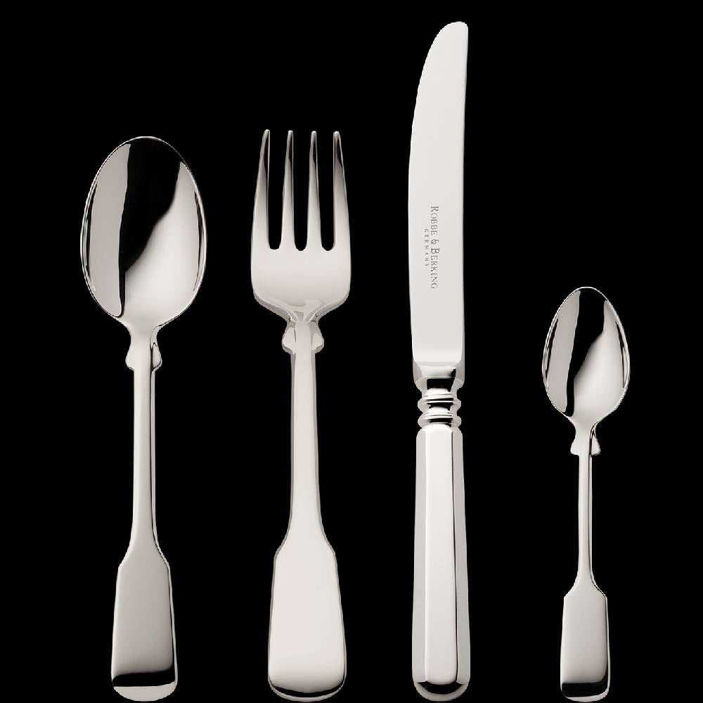 Robbe & Berking Alt-Spaten 4 tlg. Kinderbesteck (925 Sterlingsilber)