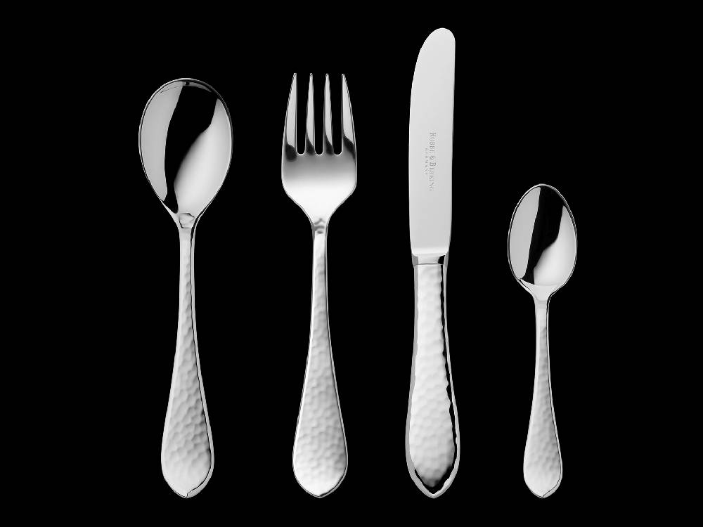 Robbe & Berking Martelé 4 tlg. Kinderbesteck (925 Sterlingsilber)