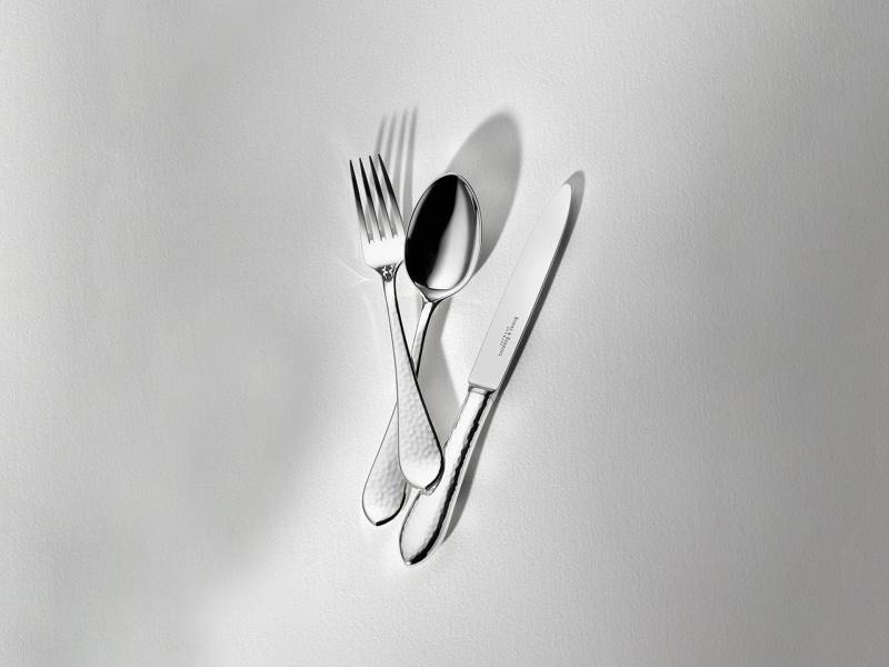 Robbe & Berking Martelé Steakmesser Frozen Black (925 Sterlingsilber) Vierteljährliche Förderung