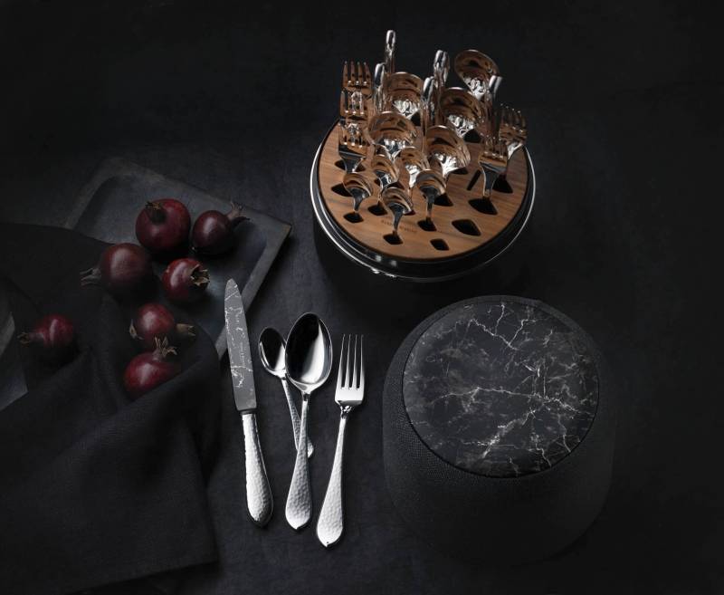 Robbe & Berking The Box Martelé - Marble Cut (150g massiv versilbert) Super Rabatt