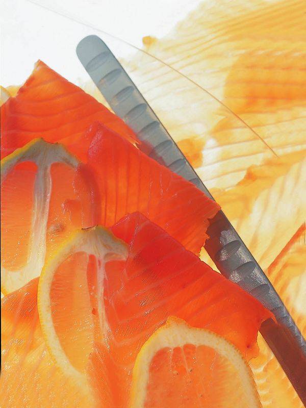 Robbe & Berking Dante Lachsmesser (150g massiv versilbert)