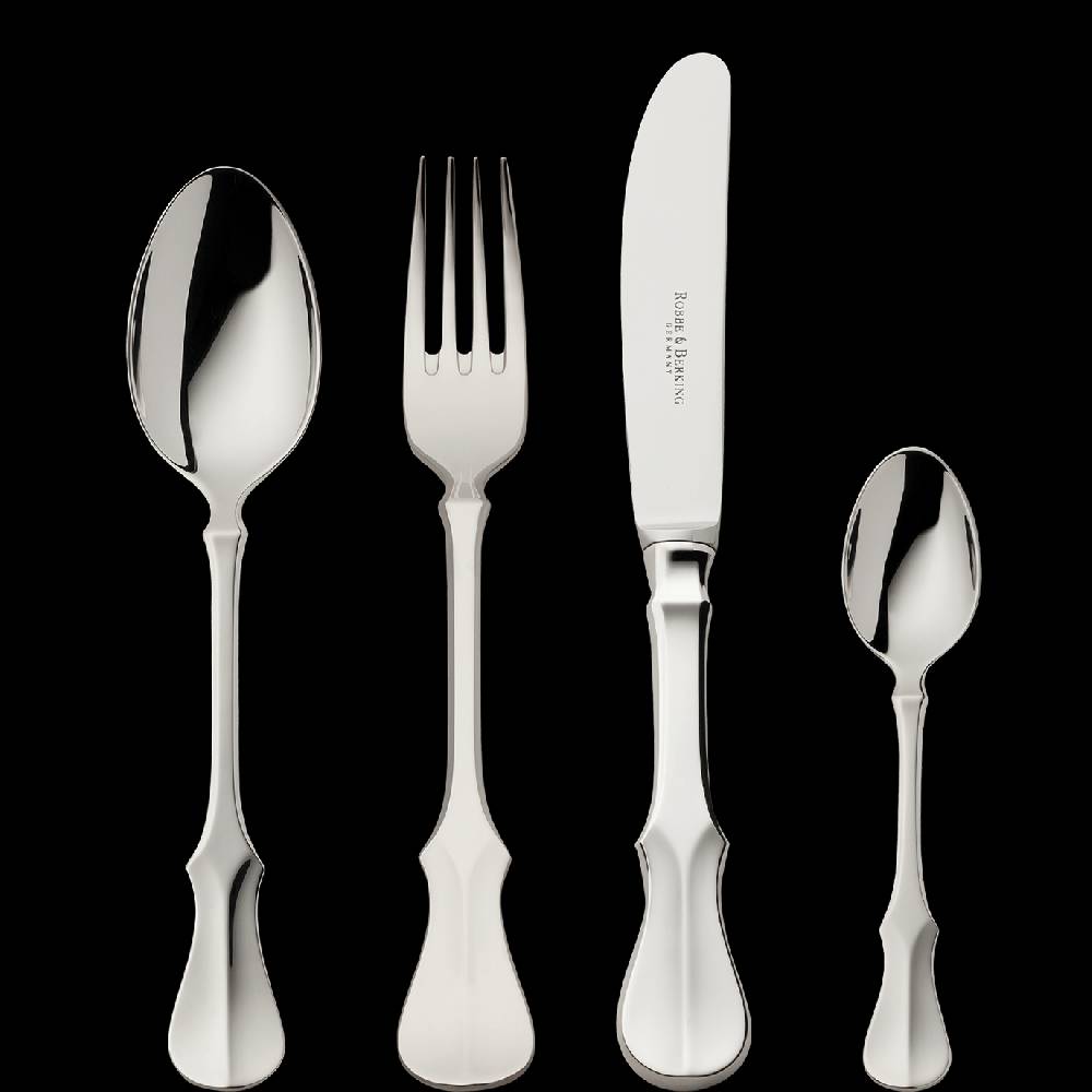Robbe & Berking Alt-Kopenhagen 4 tlg. Kinderbesteck (150g massiv versilbert)