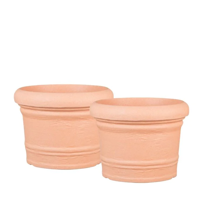 Scheurich Formia 2er Blumentöpfe Set - Terracotta Vierteljährliche Förderung