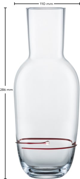 Schott Zwiesel Karaffe rot Aura Fabrikverkauf