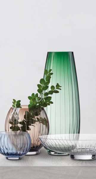 Schott Zwiesel Vase groß smoky green Signum Großer Ausverkauf