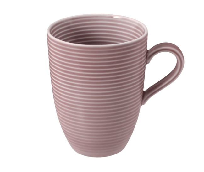 Seltmann Weiden Beat Becher mit Henkel 0,35 l mit Relief Color Glaze Altrosa Exklusive Angebote
