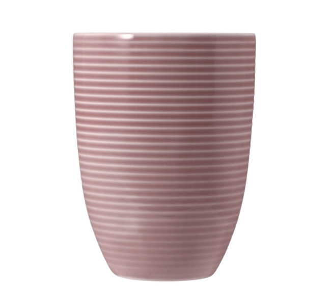Seltmann Weiden Beat Becher mit Henkel 0,35 l mit Relief Color Glaze Altrosa Exklusive Angebote
