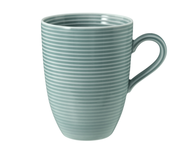 Seltmann Weiden Beat Becher mit Henkel 0,35 l mit Relief Color Glaze Arktisblau Blitzangebot