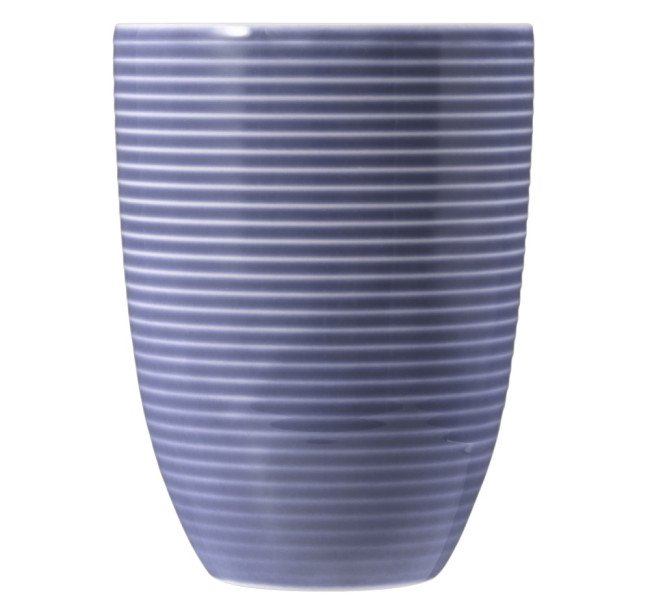 Seltmann Weiden Beat Becher mit Henkel 0,35 l mit Relief Color Glaze Fliederblau Große Rabatte