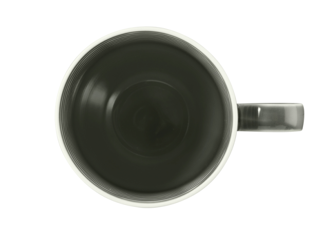 Seltmann Weiden Beat Becher mit Henkel 0,35 l mit Relief Color Glaze Perlgrau Neuheiten