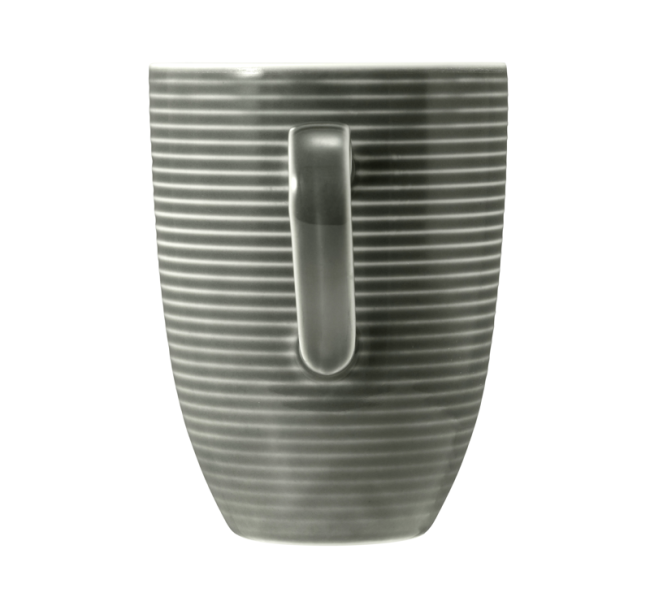 Seltmann Weiden Beat Becher mit Henkel 0,35 l mit Relief Color Glaze Perlgrau Neuheiten